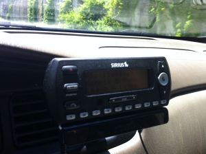 The Sirius satellite radio transmitter in my car
